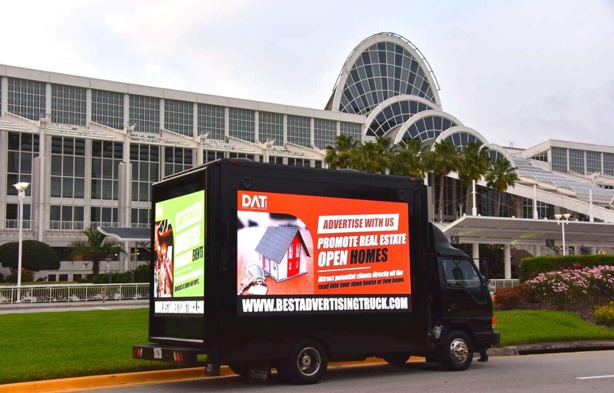 Cost of LED Billboard Advertising Truck DAT Media FL