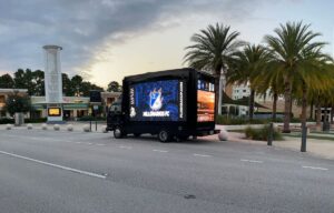 LED mobile billboard truck for sports events branding