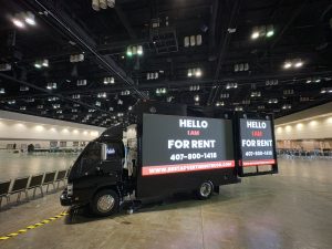 LED truck advertising